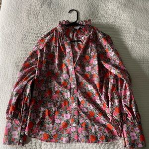 JCrew Liberty print woman’s blouse in size 6